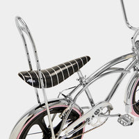 Icy Chrome 20" Milkbar bike side view of back end of bike.